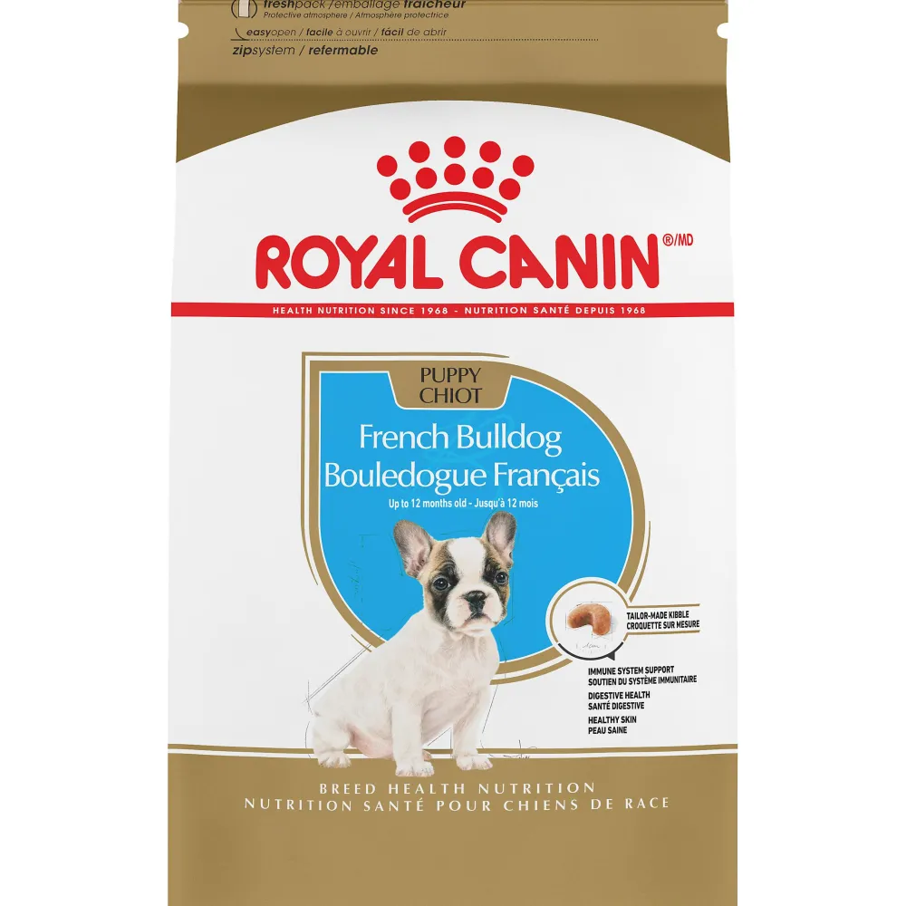 Royal Canin Dry Food^Breed Health Nutrition French Bulldog Puppy Dry Dog Food, 3-lb