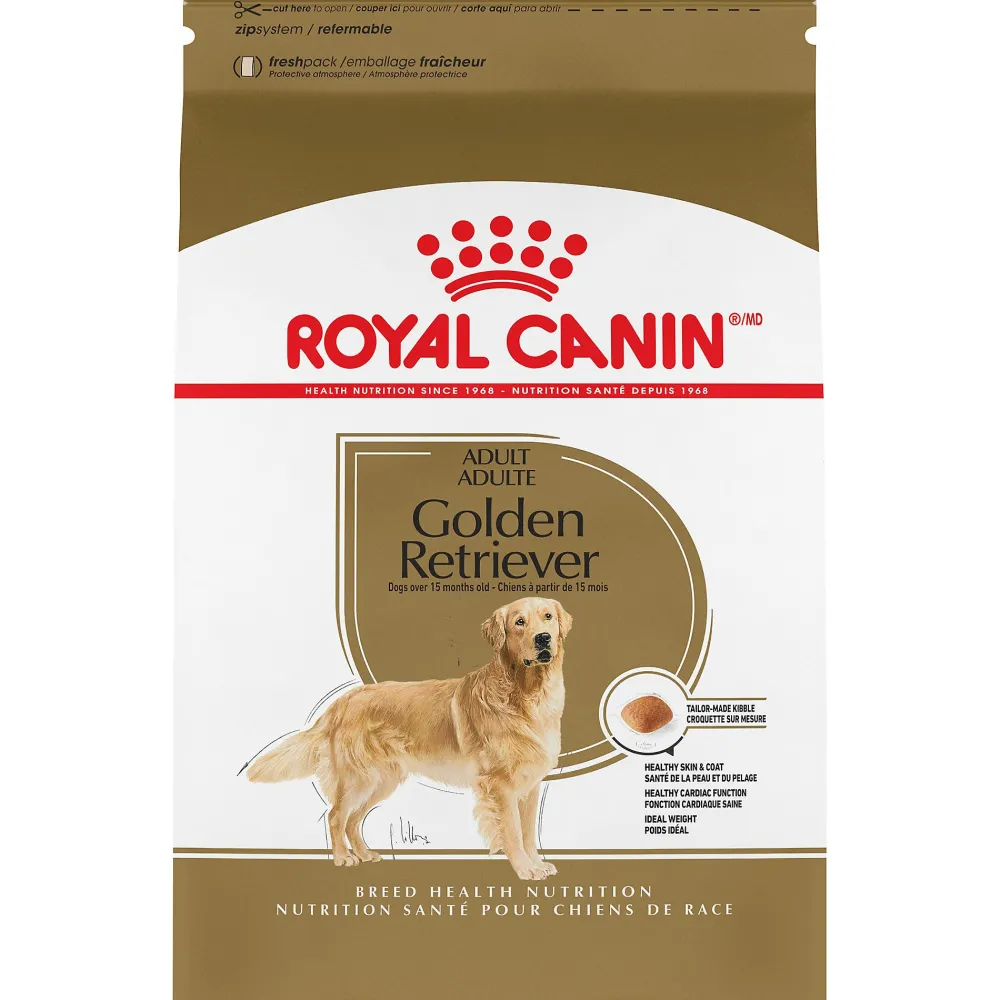 Royal Canin Dry Food^Breed Health Nutrition Golden Retriever Adult Dry Dog Food, 30-lb