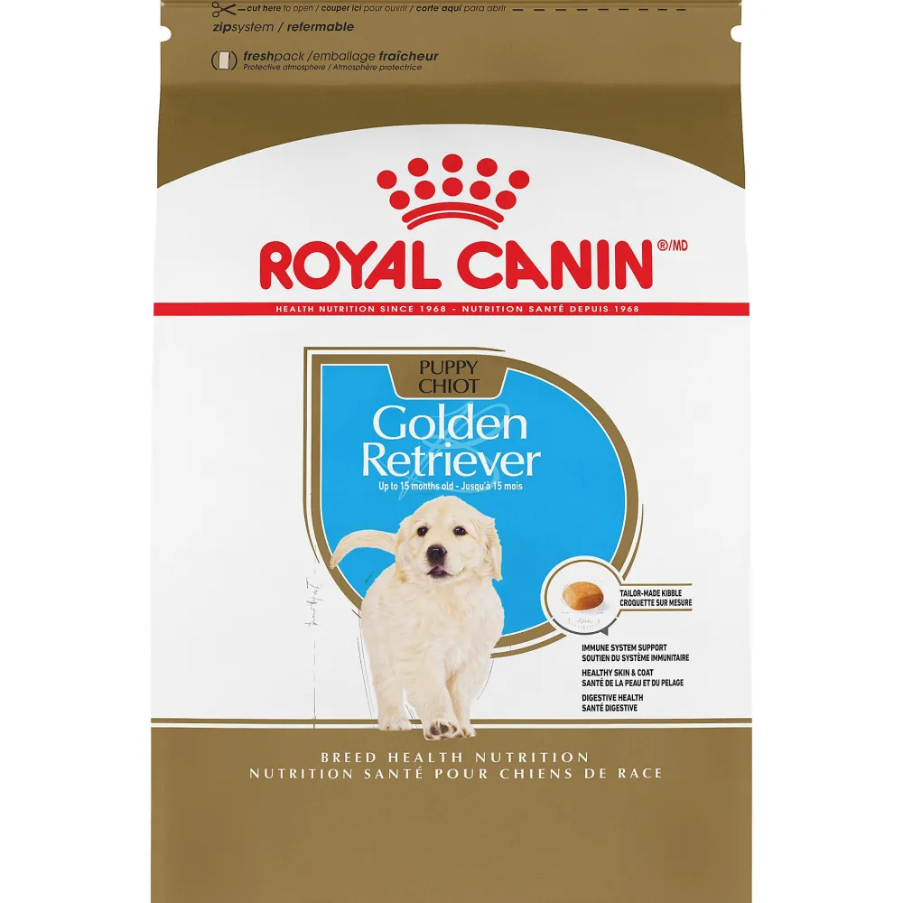 Royal Canin Dry Food^Breed Health Nutrition Golden Retriever Puppy Dry Dog Food, 30-lb