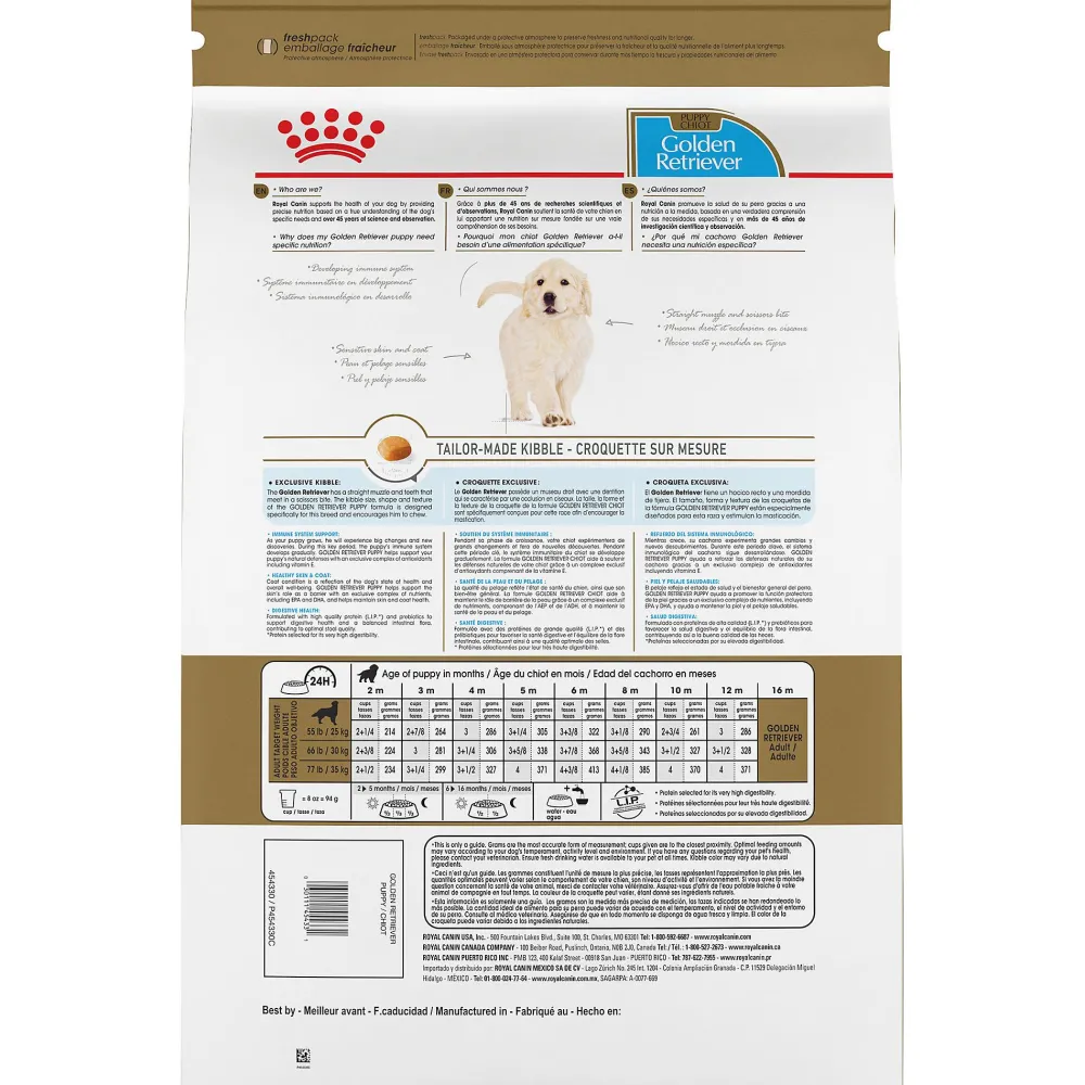 Royal Canin Dry Food^Breed Health Nutrition Golden Retriever Puppy Dry Dog Food, 30-lb