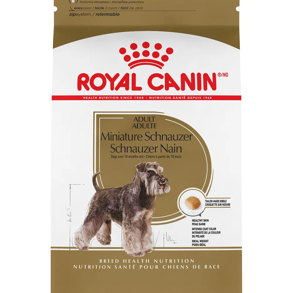 Royal Canin Dry Food^Breed Health Nutrition Miniature Schnauzer Adult Dry Dog Food, 10-lb