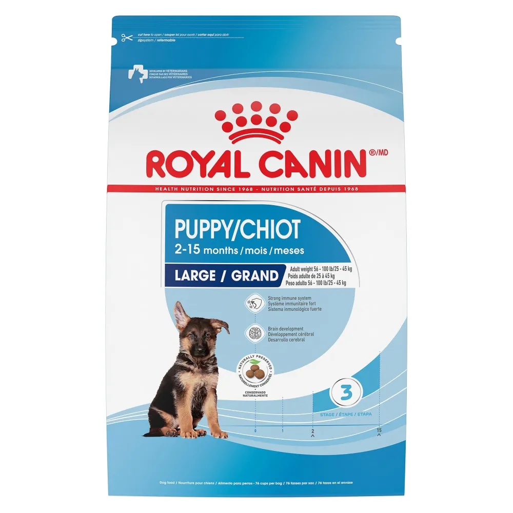 Royal Canin Dry Food^Size Health Nutrition Large Breed Puppy Dry Dog Food, 17-lb