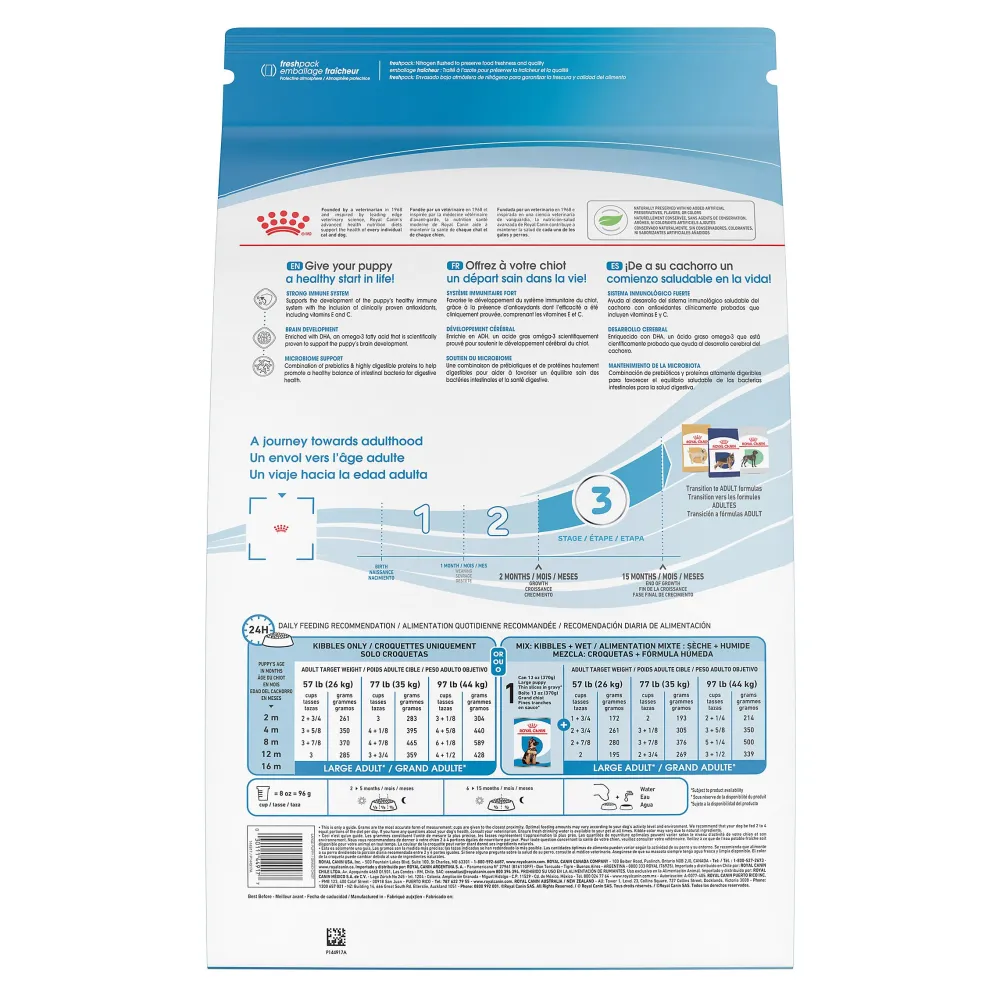 Royal Canin Dry Food^Size Health Nutrition Large Breed Puppy Dry Dog Food, 17-lb