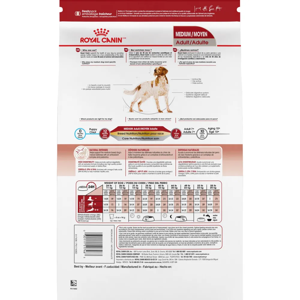 Royal Canin Dry Food^Size Health Nutrition Medium Adult Dry Dog Food, 30-lb