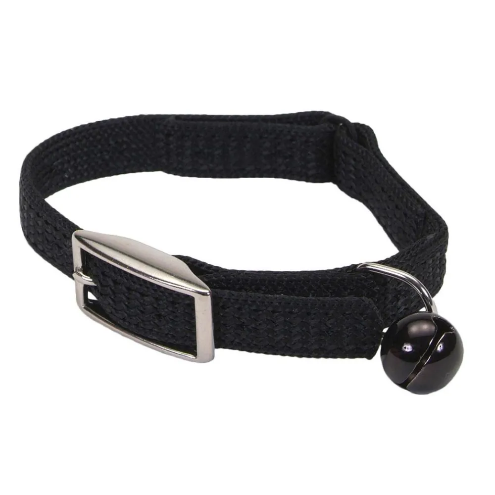 Safe Cat By Coastal Leashes & Collars | Leashes & Collars^Safe Cat Snag-Proof Safety Cat Collar, Black, 3/8-in x 8-in