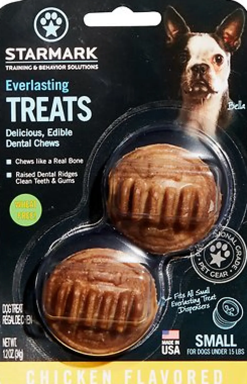 Starmark (Triple Crown Dog) Dental & Hard Chews^Starmark Everlasting Dental Chicken Dog Treats, Small