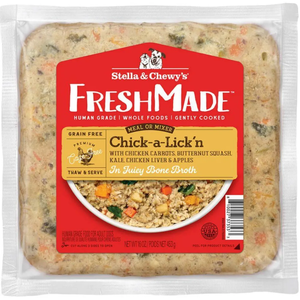 Stella & Chewy's Frozen Food^FreshMade Chick-a-Lick'n Gently Cooked Frozen Dog Food, 16-oz