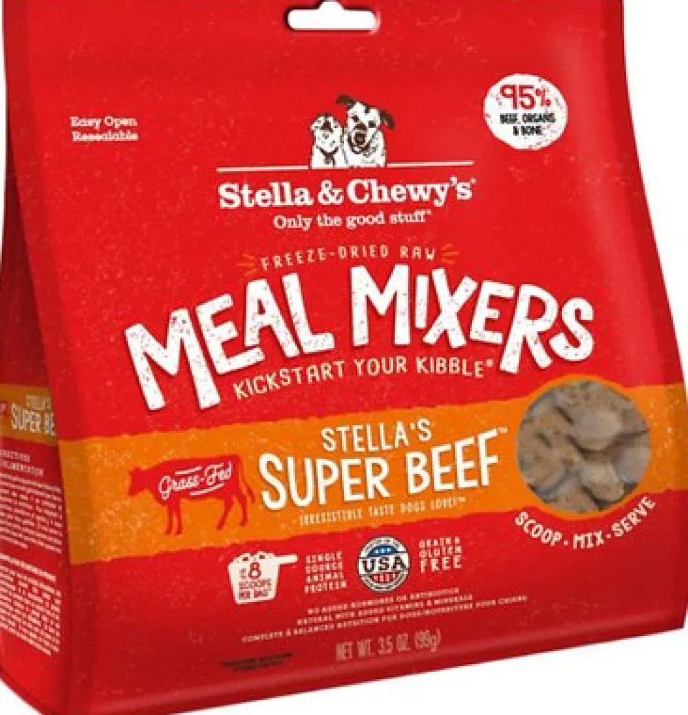 Stella & Chewy's Freeze-Dried Food^Stella's Super Beef Meal Mixers Grain-Free Freeze-Dried Dog Food, 3.5-oz
