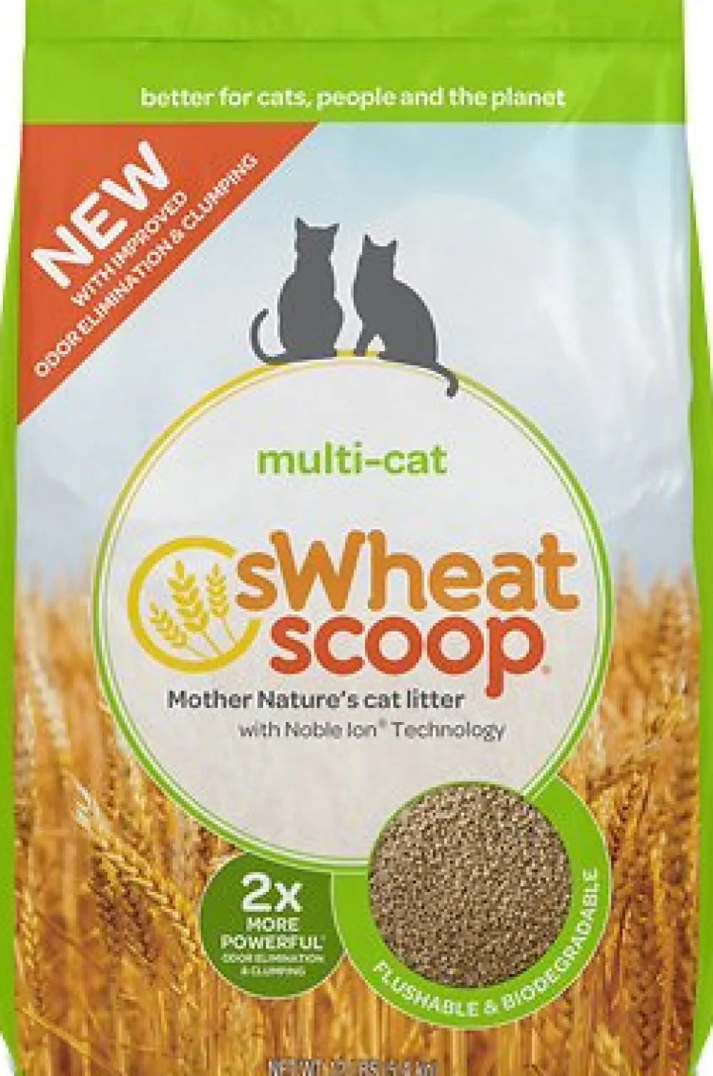 Swheat Scoop Litter & Accessories | Litter & Accessories^Multi-Cat Natural Wheat Cat Litter, 12-lb
