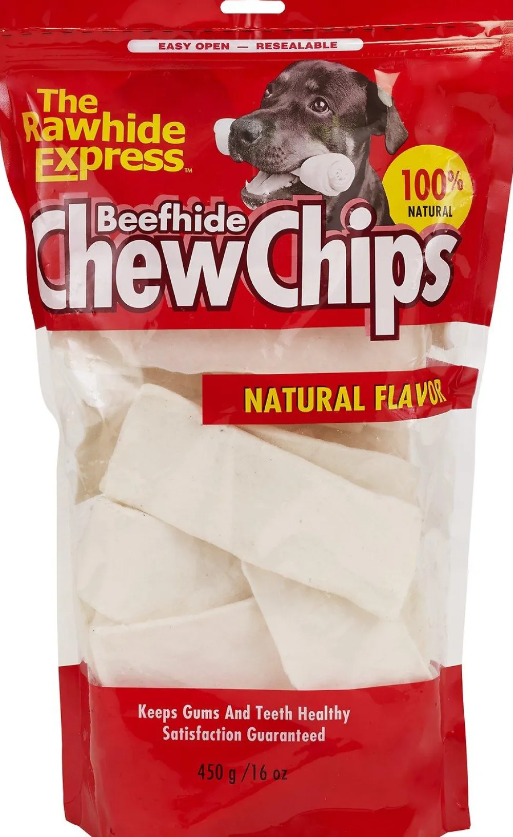 The Rawhide Express (Lennox) Bully Sticks & Natural Chews^The Rawhide Express Beefhide Chew Chips Natural Flavored Dog Treats, 16-oz
