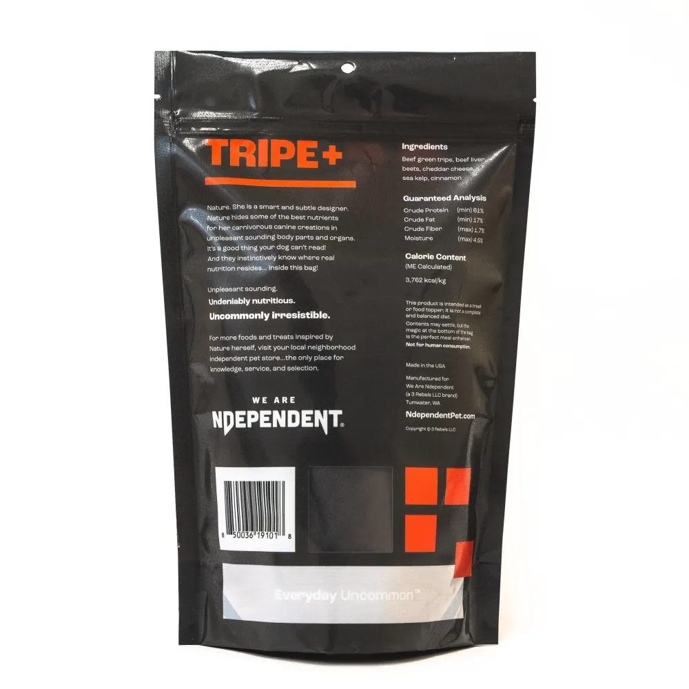 We Are Ndependent Freeze-Dried Treats^TRIPE+ Beef Green Tripe Freeze-Dried Dog Treats, 4-oz
