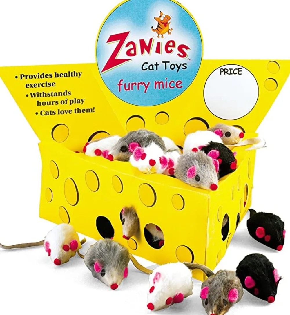 Zanies Toys | Toys^Furry Mice Cat Toy, Regular, 1-count